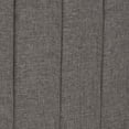 thumbnail image 5 of Weston Home Gaylen Gray Linen Storage Platform Bed with Channel Headboard, Full, 5 of 15