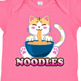 thumbnail image 4 of Inktastic I Love Noodles with Cat Illustration Boys or Girls Baby Bodysuit, 4 of 5