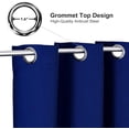 thumbnail image 2 of ChrisDowa Grommet Blackout Curtains for Bedroom and Living Room - 2 Panels Set Thermal Insulated Room Darkening Curtains (Dark Grey, 42 x 63 Inch), 2 of 10