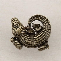 Artisan Collection Alligator Knob - Antique Brass