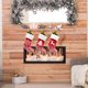 thumbnail image 5 of Medias de Navidad de felpa, decoraciones para colgar de vacaciones para la chimenea de árbol de Navidad, copo de nieve Feliz Sencillez, 5 of 5