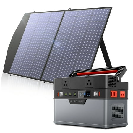 

ALLPOWERS S700 Solar Generator Kit 700W 606Wh Portable Power Station with SP027 100W Foldable Solar Panel 【Shipping Separately】