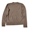 thumbnail image 4 of Crew Neck Long Sleeve Soft Pullover Sweater Women's Sweater Khaki M, 4 of 5