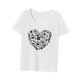 thumbnail image 4 of Camisas de manga corta para mujer, camiseta básica estampada, ropa holgada, camisetas de verano a la moda, camiseta básica con cuello redondo para viajes, uso diario M Yinane Camiseta para mujer, 4 of 8