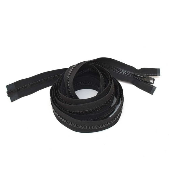 YKK Fastening Boat Separating Zipper | Open End 118 x 1 1/2 Inch Black