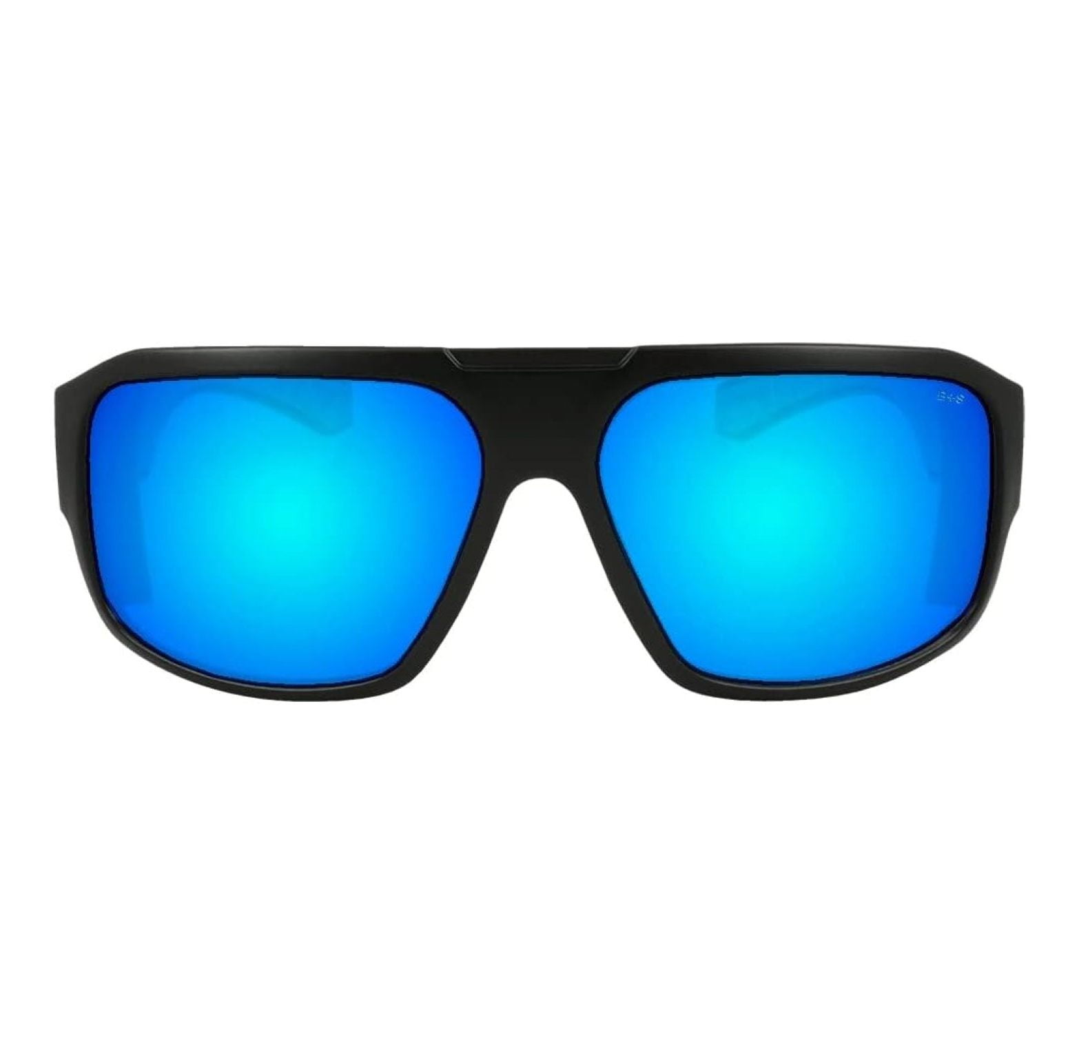 Safety Sunglasses for Men, Matte Black Frame with Ice Blue Safety Sunglass Lens, Gray Foam Non-Slip Lining, Floating Eyewear - M103ICE