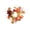 C, variant on geerera Fall Sunflower Candle Ring with Maple Leaves, Artificial Autumn Mini Wreath for Pillar Candles, Harvest Floral Tabletop Centerpiece for Thanksgiving & Home
