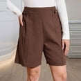 thumbnail image 4 of Admvng Women's Plus Size Summer Casual Shorts Breathable Soft Hiking Shorts with Pockets, 4 of 8