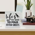 thumbnail image 5 of Zomyto 7x7 Inch Laundry Life Quote Wooden Box Sign Rustic Style Laundry Room Wood Block Tabletop Sign for Home Bathroom Shelf, 5 of 8