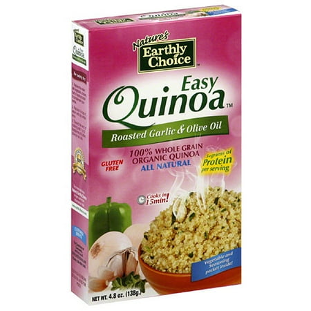 Nature's Earthly Choice Easy Roasted Garlic & Olive Oil Quinoa, 4.8 oz, (Pack of 6)