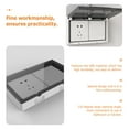 thumbnail image 4 of LIOOBO Thin Waterproof Plug Protector Wall Socket Cover Black Plastic 1Pcs, 4 of 6
