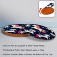 thumbnail image 4 of Unicorn 6PCS Round Coasters, Microfiber Leather Cup Coasters Set of 6, 11x11 cm/4.3x4.3 in Drink Coasters for Home Decor, 4 of 6
