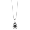 thumbnail image 2 of Sterling Silver & CZ Teardrop Necklace, 2 of 3