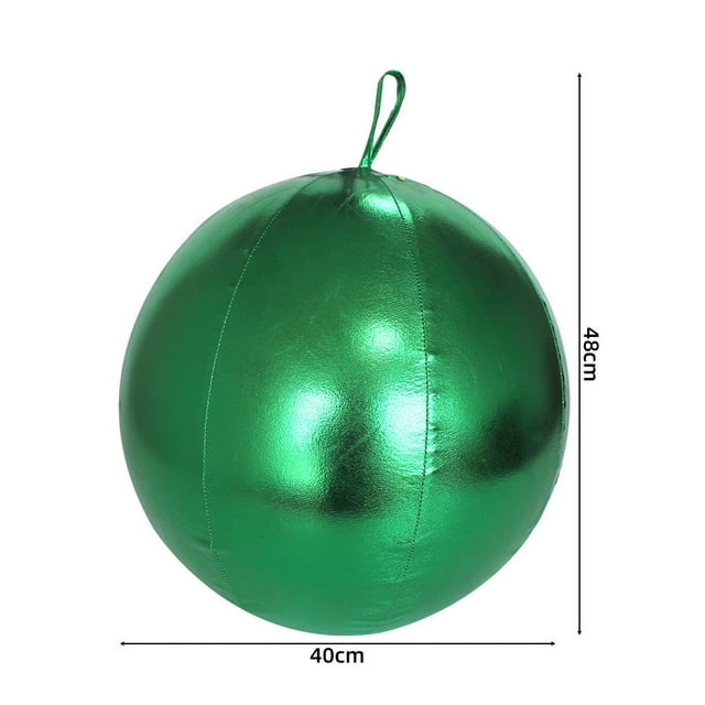 mtvxesu 40Cm Inflatable Christmas Ball Outdoor Patio Decoration for Holiday Festive Party, 1 Count