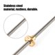 thumbnail image 3 of T8 8mm Stainless Steel Trapezoidal Lead Screw & Brass Nut for 3D Printer 330mm, 3 of 4