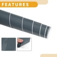 thumbnail image 6 of Unique Bargains Gloss gray Protective Car Wrap Film 152x579cm / 5ft x 19ft Exterior Interior Vinyl Wrap Cover 5.5mil 1 Pc Universal, 6 of 7