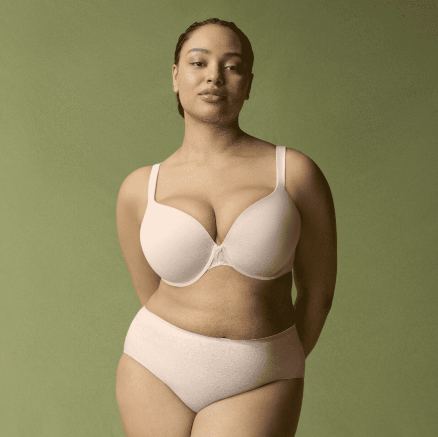 Joyspun Women's & Women's Plus Lace Wing T-Shirt Bra, Sizes 38DD-46DDD