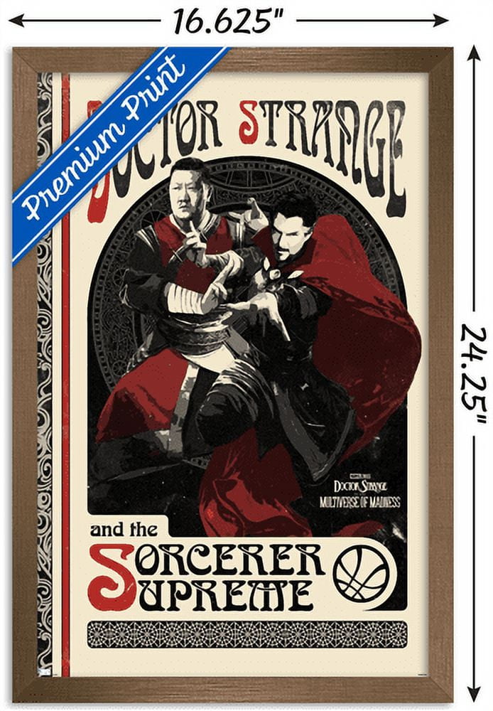 Marvel Doctor Strange in the Multiverse of Madness - Duo Wall Poster, 14.725" x 22.375", Framed