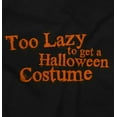 thumbnail image 2 of Too Lazy Ironic Halloween Costume Unisex Plus Fleece Graphic Sweatshirt Brisco Brands 2X, 2 of 5