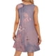 thumbnail image 4 of Mujeres verano casual sin mangas cuello redondo gradiente impreso bolsillo manga vestidos vestido suelto OAVQHLG3B Store lin121212, 4 of 5