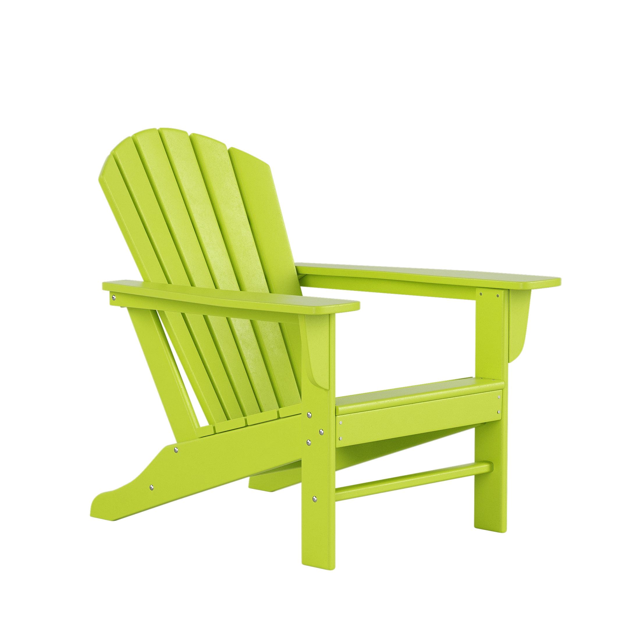 Westin Outdoor Adirondack Patio Chair with Ottoman Footrest, Lime