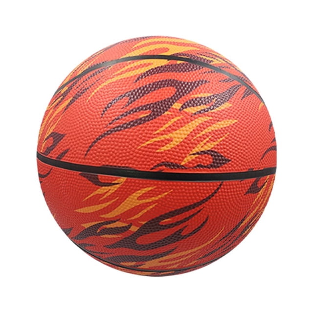 Youkk Basketball Non Toxique avec Résistant aux Chocs Imperméable Anti-Explosion PU Entraînement Basketball Élastique Rouge - Taille 5 1Ensemble