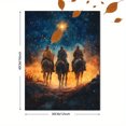 thumbnail image 3 of Qisvanset Framed Canvas Wall Art 12x16 Inch Three Wise Men Watercolor Religious Holiday Art, 3 of 5