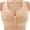 Beige, variant on Seductiva Clothing Women's Wireless Bra Comfortable Bra for Seniors 2023 New Comfortable Front Closure Button Bra Cotton Bras for Older Women Comfort Fit Full-Coverage Bra