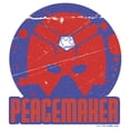 thumbnail image 2 of Men's Peacemaker Helmet Logo  Graphic Tee White 2X Large, 2 of 5