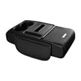 thumbnail image 2 of davian Car Armrest Pad Center Console Box Tissue Holder PU Leather Comfortable Sponge Padding Multifunctional Storage Organizer with Phone Slot Easy Installa black, 2 of 8