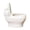 L, variant on L Large White Ceramic Toilet-Shaped Succulent Planter Pot Desktop Plant Decor European Style Balcony