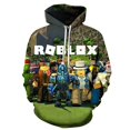 thumbnail image 1 of Roblox Game Cartoon Print Hooded Sweatshirt Anime Peripheral Pullover Student Fashion Birthday Gift, 1 of 2