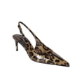 thumbnail image 2 of Dolce & Gabbana Woman 75mm Slingback Leather Pumps Brown Sizes EU 34-50 2/3, 2 of 3