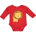 thumbnail image 3 of Inktastic Happy Lion Boys or Girls Long Sleeve Baby Bodysuit, 3 of 5