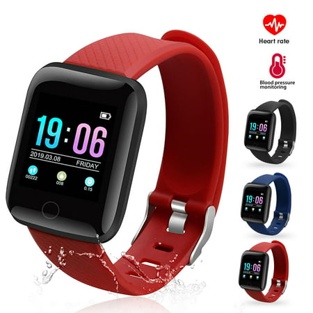 EEEKit GPS Smart Watch with 8 Sports Mode Cycling Running Watches IP67 Waterproof Fitness Tracker Heart Rate Monitor Smartwatch for Women Men Compatible with iPhone &