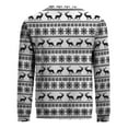 thumbnail image 5 of Telankuip 2025 Christmas Sweatshirts for Men Funny Crew Neck Pullovers Long Sleeve Christmas Print Retro Santa Claus Tops Warm Comfortable Fitted Casual Workout Sweatshirt White3 XL, 5 of 7
