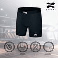 thumbnail image 2 of ZAPARI Short de Licra Deportivo Interior, Mallas de Compresión 3/4 para Niños Pantalones Cortos Depo gris M, 2 of 6