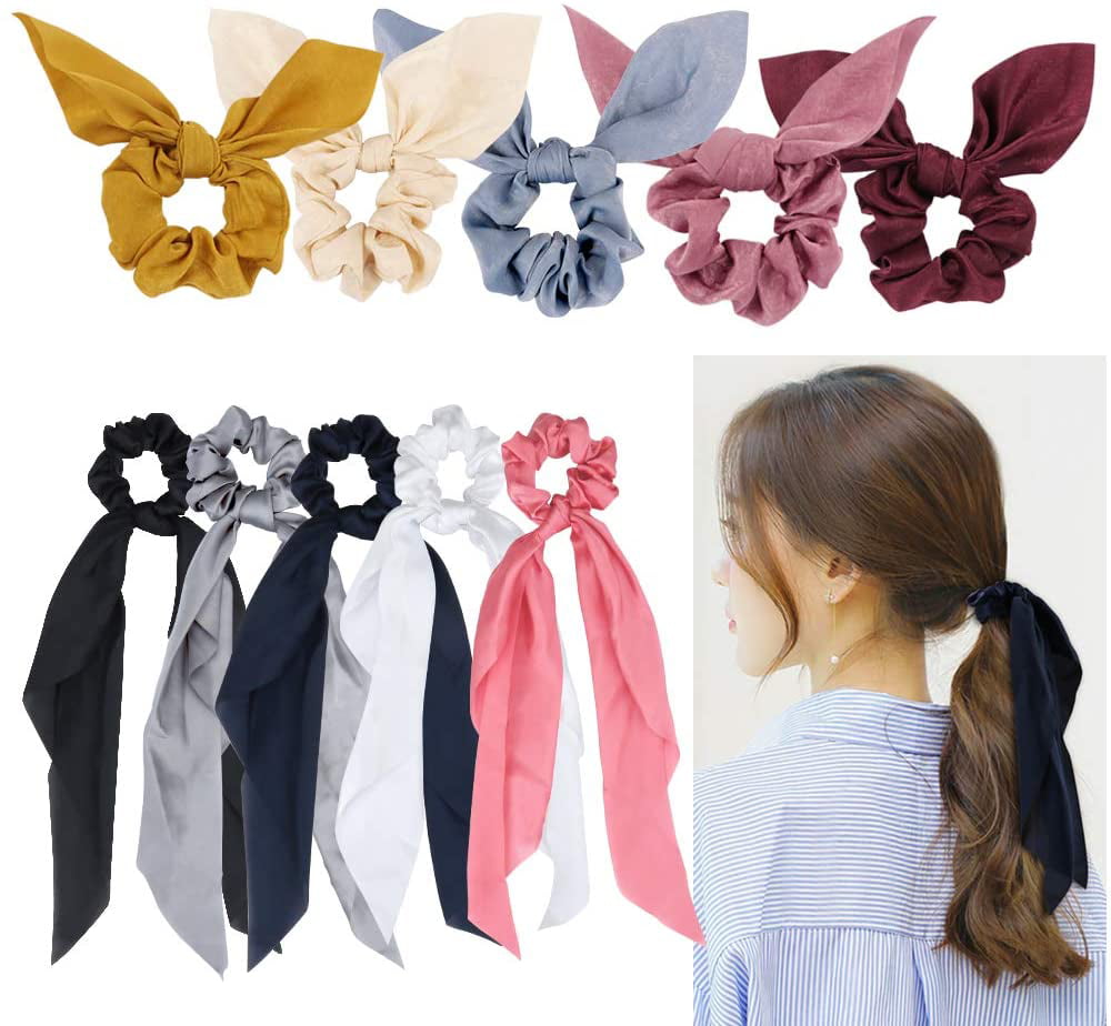 3" Bow Hair inch knot Clips Girls Baby Kids Elastic Bobbles School Quality Bows