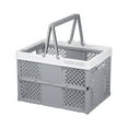 thumbnail image 2 of Foldable Storage Bins with Lids, Plastic Organizer Box with Handle, Stackable Collapsible Containers, for Closet, Laundry, and Kitchen Organization, 1-pack, Gray, by FAJHHA, 2 of 8
