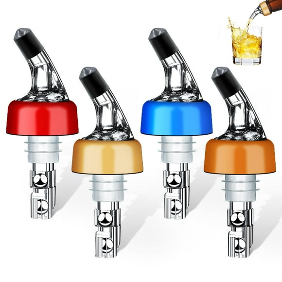 Vertedor automático de botellas con medición SuperProBarware, 30 ml, paquete de 4
