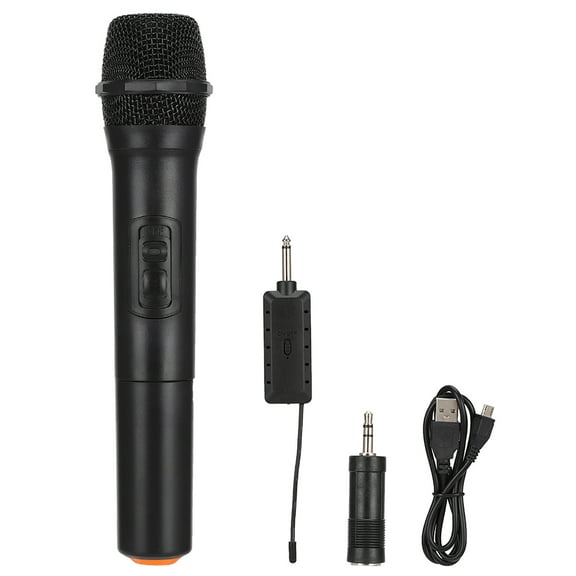 KTV Party Speech Moving Coil Cardioid Wireless Handheld Microphone for 6.5mm Audio Devices