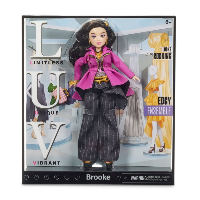 LUV, Fashion Doll, Brooke, Ages 6+ with Edgy Outfit and Bold