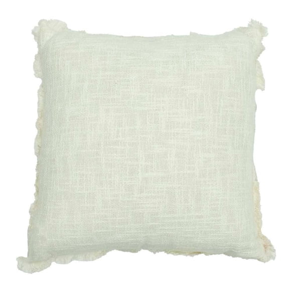 Cojín Decorativo Home Trends Cuadrado Blanco