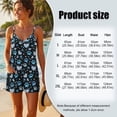 thumbnail image 3 of ZAITUBLES Women's Summer Casual Loose Rompers V Neck Sleeveless Shorts Jumpsuits 2026, Adjustable Spaghetti Straps with Front Pockets, Soft Beach Vacation Outfits, Blue Paw Heart Print, Size M, 3 of 6