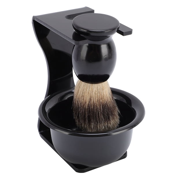 Juego De Brochas De Afeitar Para Hombre, Kit Portátil Para El Cuidado De La Barba, Brocha De Afeitar, Cuenco De Espuma Y Soporte Para Viajes