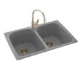 thumbnail image 4 of Swan KSLB-3322-010 33" x 22" Swanstone Double-Basin Dual Mount Kitchen Sink, Available in Various Colors, 4 of 7