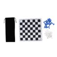 thumbnail image 2 of Chess Game, Chessboard Chessmen Small Size 1.89in King Figures  For Killing Time Blue And White,Brown And Yellow, 2 of 8