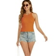 thumbnail image 4 of Womens Crop Tops 2024 Cute Crew Neck Knit Ribbed Summer Tank Top Trendy Sexy Sleeveless Basic Shirt, 4 of 5