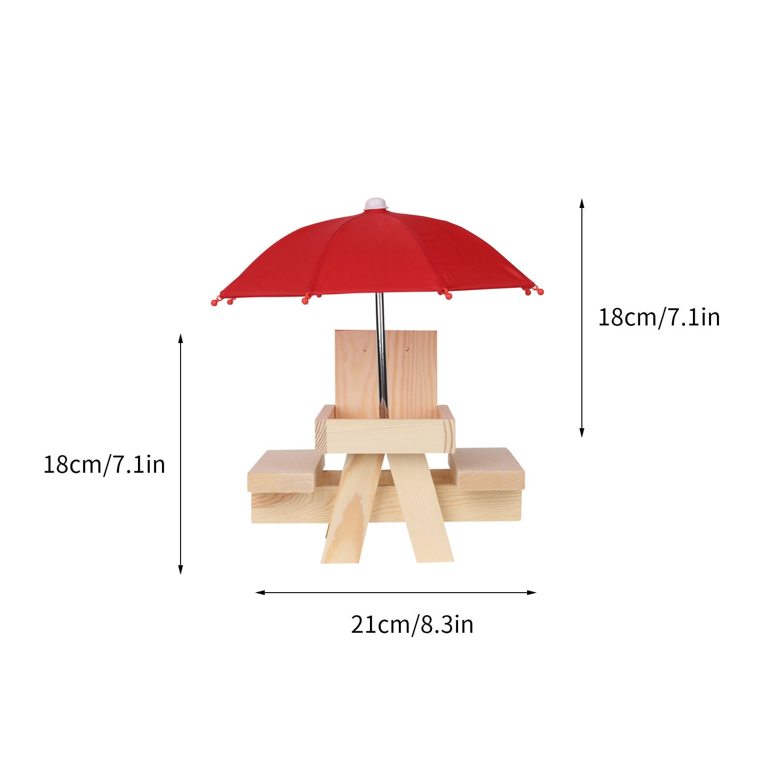VALSEEL Bird Feeder Feeding Station for Feeding Solid Wood Feeder Feeding Station Nade ofWood Feeder