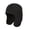 Black, variant on comerut Winter Sports Hat Windproof Ear Protection Thick Warm Cold Resistant Unisex Outdoor Skiing Skating Adult Hat